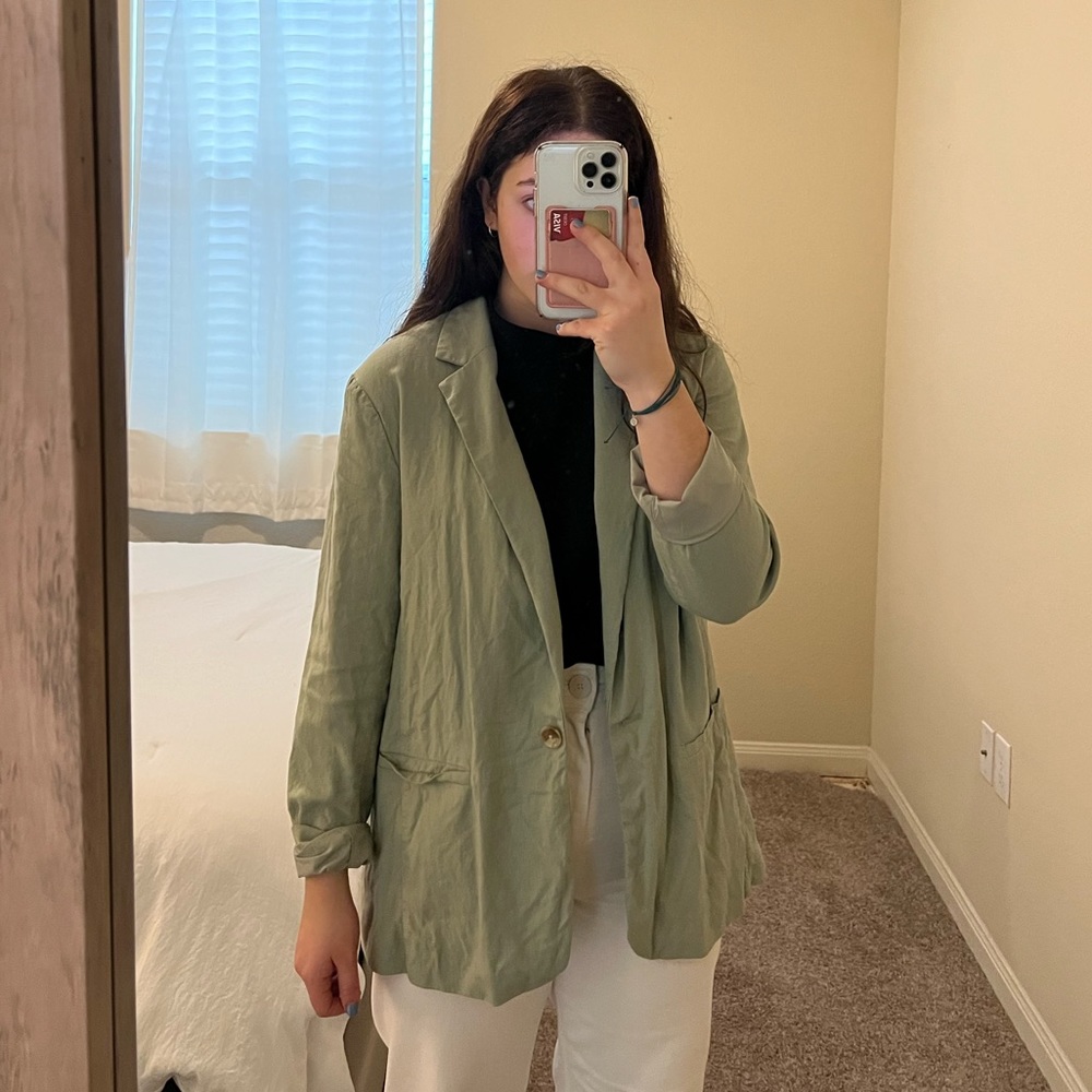Green blazer